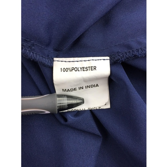 eShakti Women Dress 14 Blue Confetti Print B58-13P - Picture 8 of 8